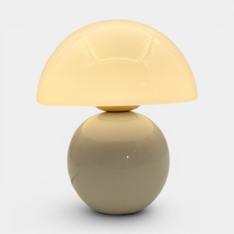 Mushroom Table Lamp – Nordic Ceramic Plug-In Bedside