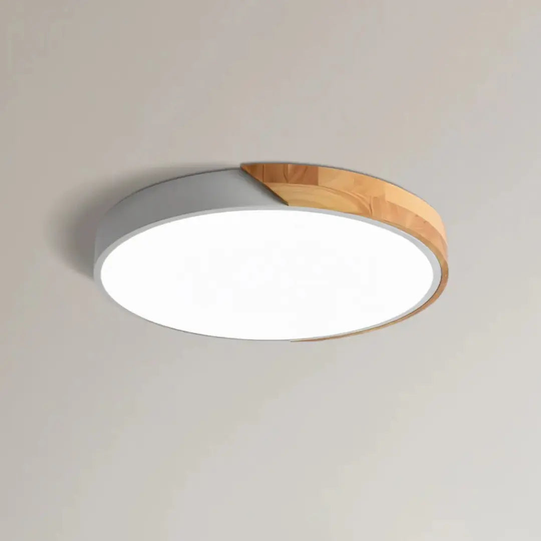 LED Flush Mount Ceiling – Scandinavian Wood Nordic