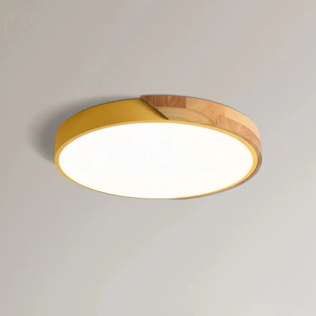 LED Flush Mount Ceiling – Scandinavian Wood Nordic