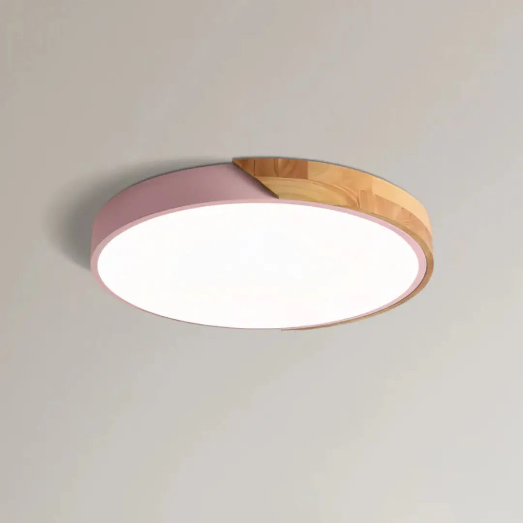 LED Flush Mount Ceiling – Scandinavian Wood Nordic