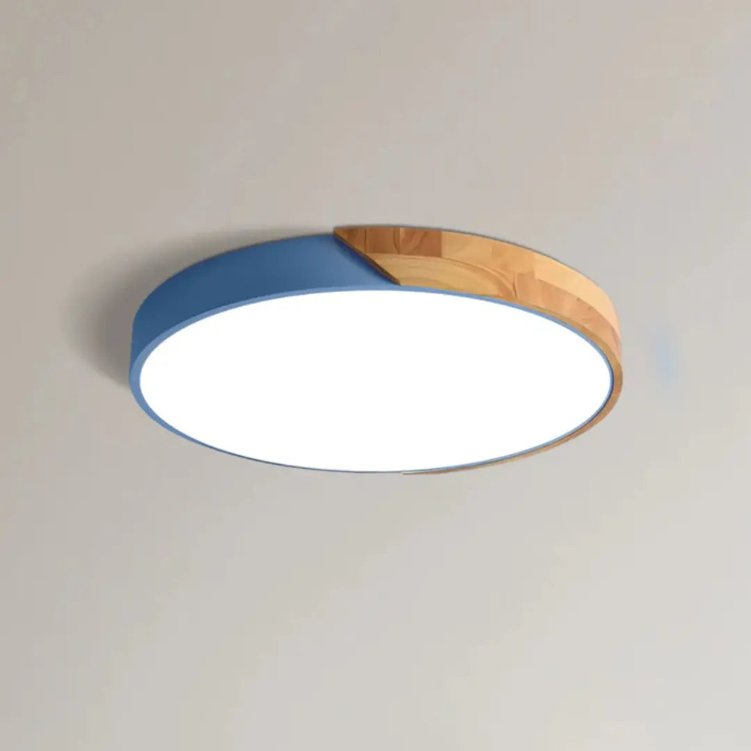 LED Flush Mount Ceiling – Scandinavian Wood Nordic