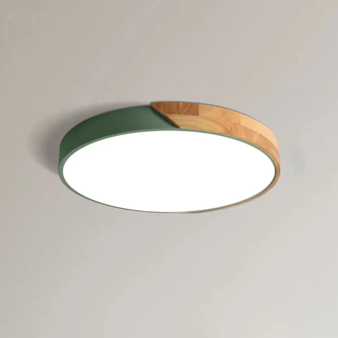LED Flush Mount Ceiling – Scandinavian Wood Nordic
